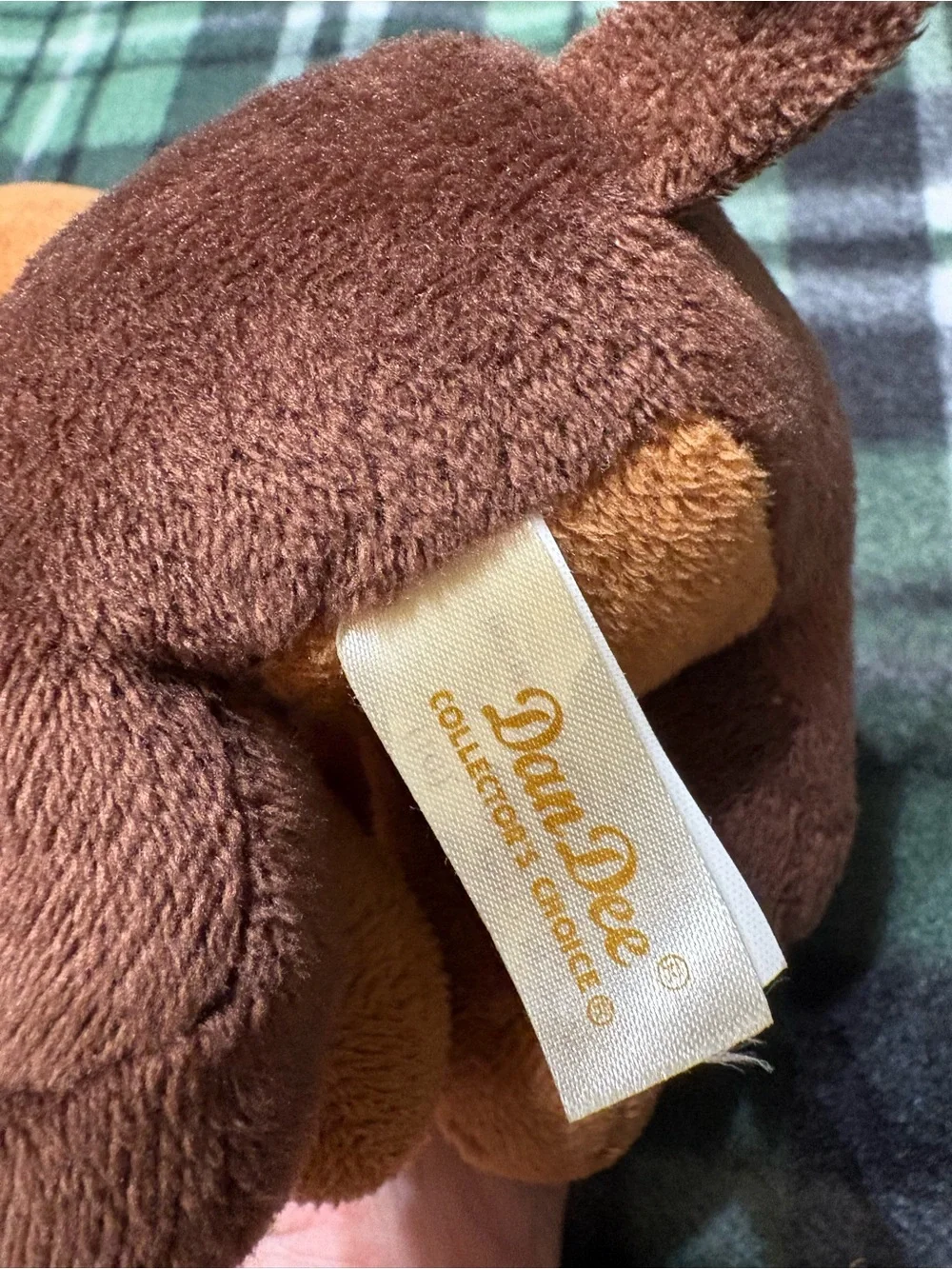Dan Dee Collectible Plush Brown & White Dog Stuffed Animal - Soft Pet Toy